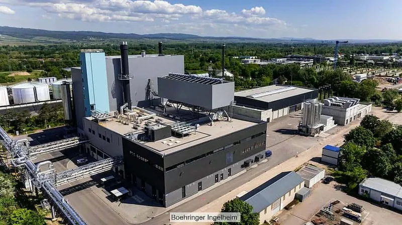 Biomasseheizkraftwerk in Betrieb - Boehringer Ingelheim